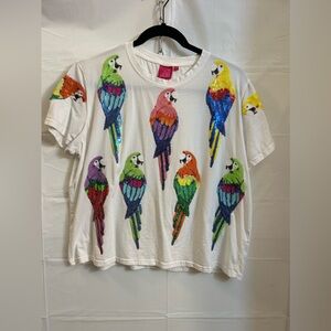Queen of Sparkles Parrot Tee